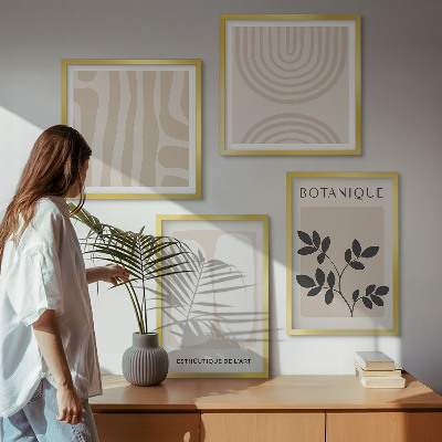 Multi-piece wall decor set Boho delicate plant posters