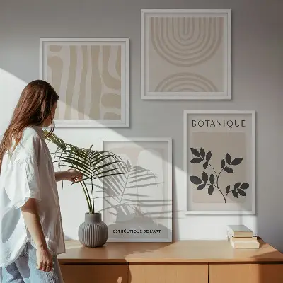 Boho botanical wall art set multi-piece plant prints