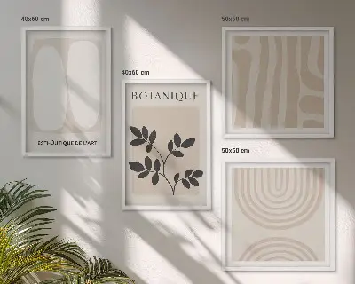Boho botanical wall art set multi-piece plant prints