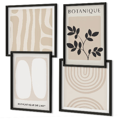 Multi-piece wall decor set Boho delicate plant posters