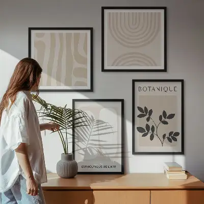 Boho botanical wall art set multi-piece plant prints