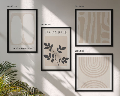 Multi-piece wall decor set Boho delicate plant posters
