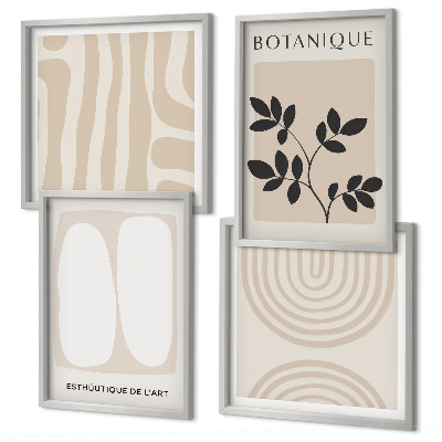 Multi-piece wall decor set Boho delicate plant posters