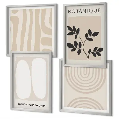 Boho botanical wall art set multi-piece plant prints