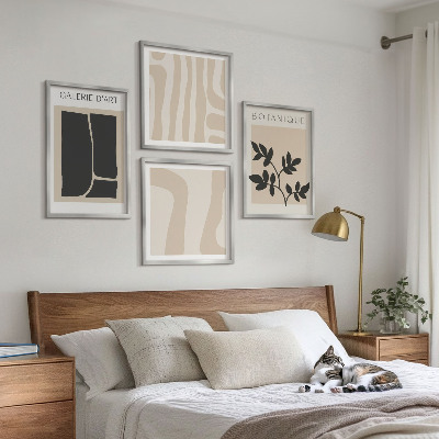 Wall art set Abstract plant motifs