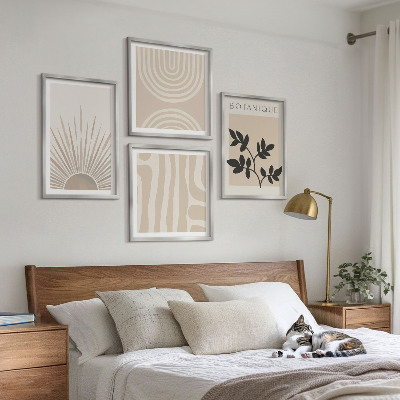 Multi-piece wall decor set Abstract plant patterns