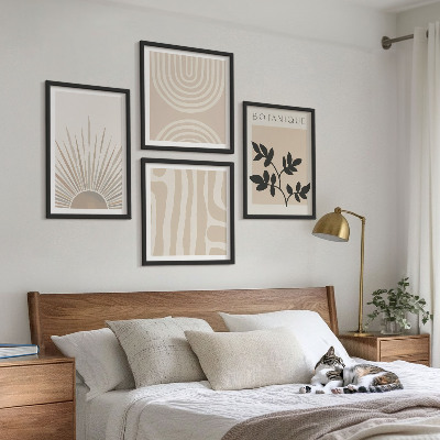 Multi-piece wall decor set Abstract plant patterns