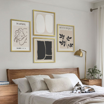 Set of 4 wall art pieces Matisse's Stylish Plant Paintings