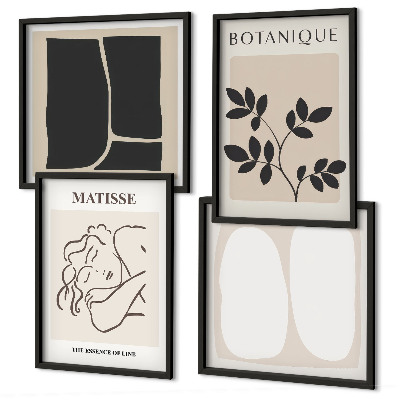 Set of 4 wall art pieces Matisse's Stylish Plant Paintings