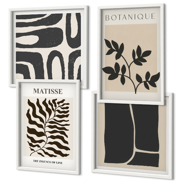 Multi-piece wall decor set Minimalist plant posters