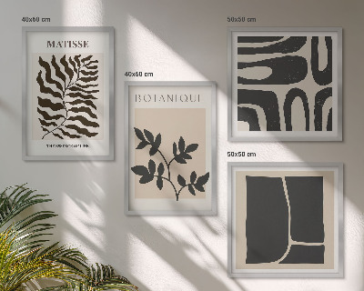 Multi-piece wall decor set Minimalist plant posters