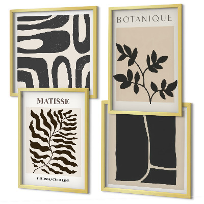 Multi-piece wall decor set Minimalist plant posters