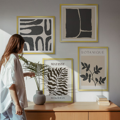 Multi-piece wall decor set Minimalist plant posters