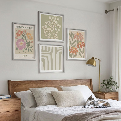 Multi-piece wall decor set Botanical motifs Paris minimalism