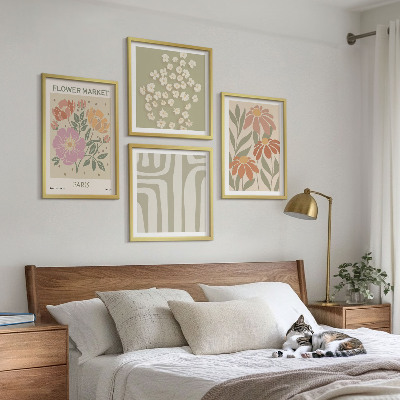 Multi-piece wall decor set Botanical motifs Paris minimalism