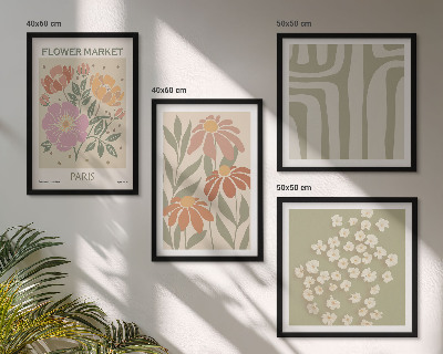 Multi-piece wall decor set Botanical motifs Paris minimalism