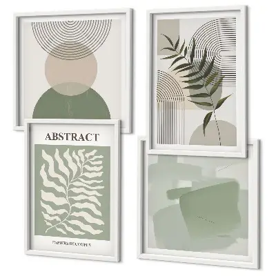 Wall art set Botanical boho abstractions
