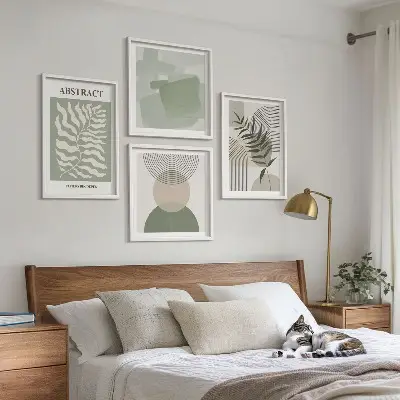 Wall art set Botanical boho abstractions
