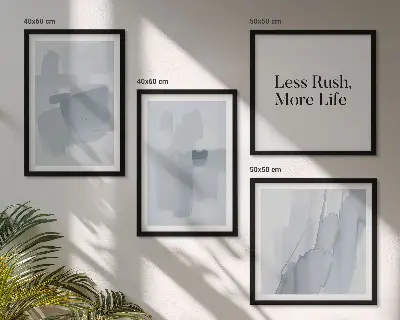 Wall art set Abstract watercolor compositions