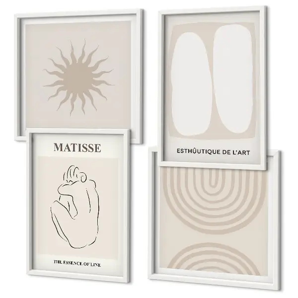 Multi-piece wall decor set Stylish minimalist lines