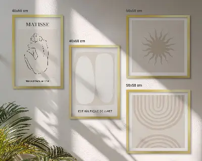 Multi-piece wall decor set Stylish minimalist lines