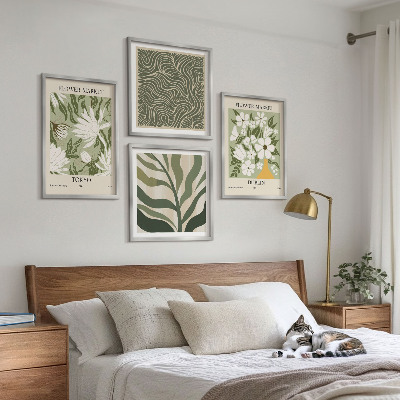 Multi-piece wall decor set Plant patterns boho decorations