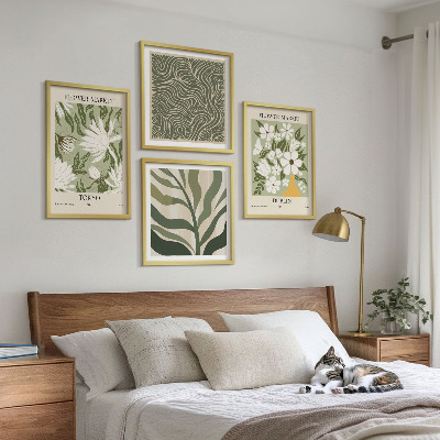 Multi-piece wall decor set Plant patterns boho decorations