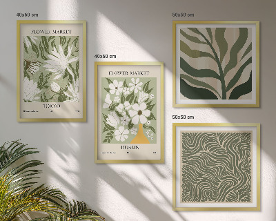 Multi-piece wall decor set Plant patterns boho decorations