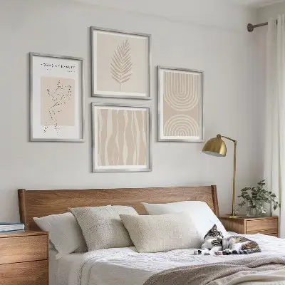 Multi-piece wall decor set abstract boho style