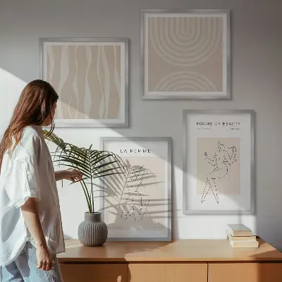 Wall art set A collection of minimalist forms