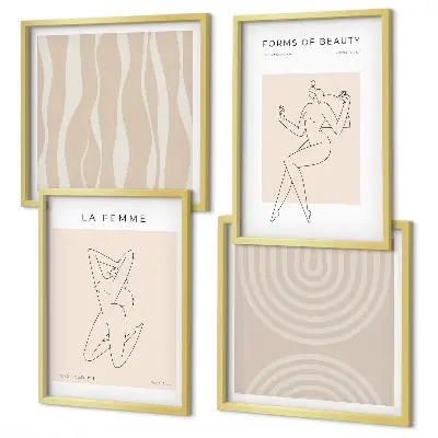 Wall art set A collection of minimalist forms