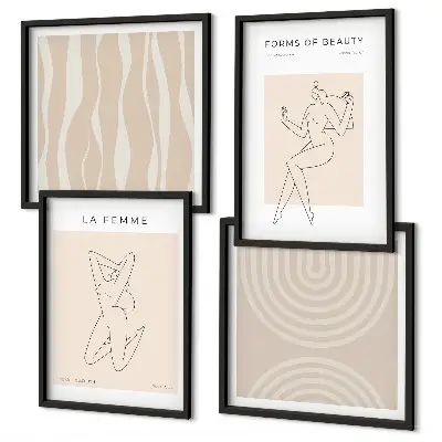 Wall art set A collection of minimalist forms