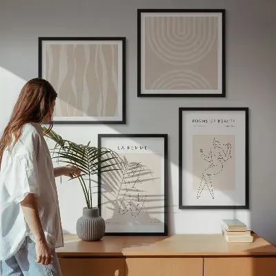 Wall art set A collection of minimalist forms