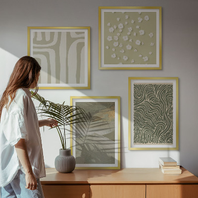 Multi-piece wall decor set Abstract boho patterns