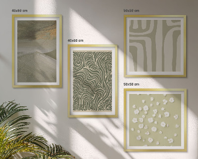 Multi-piece wall decor set Abstract boho patterns