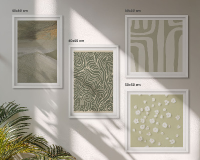 Multi-piece wall decor set Abstract boho patterns