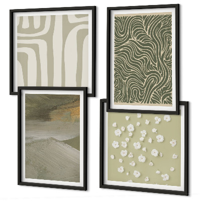 Multi-piece wall decor set Abstract boho patterns