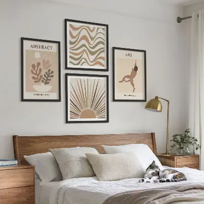 Wall art set Matisse boho abstract patterns