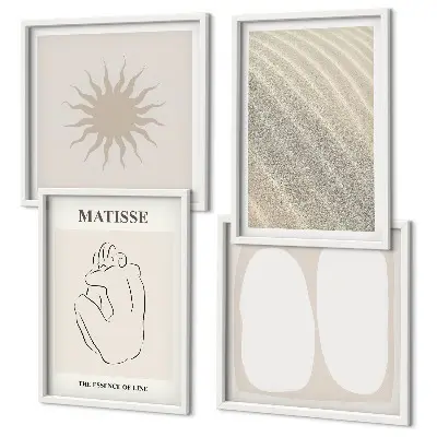 Multi-piece wall decor set Minimalist sand waves