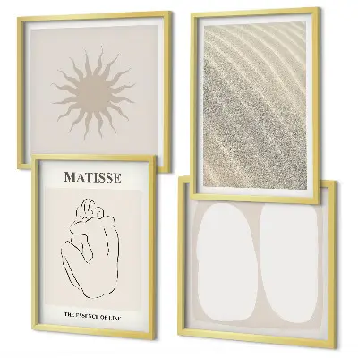 Multi-piece wall decor set Minimalist sand waves