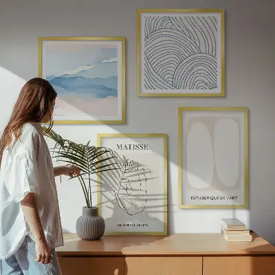 Set of 4 Matisse abstract art prints abstract forms wall art