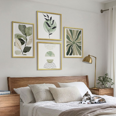 Multi-piece wall decor set Plant geometric shapes