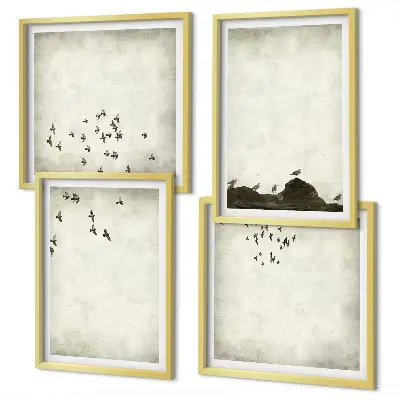 Multi-piece wall decor set Minimalist bird painting