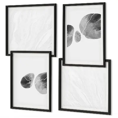 Multi-piece wall decor set Abstract art paint splashes