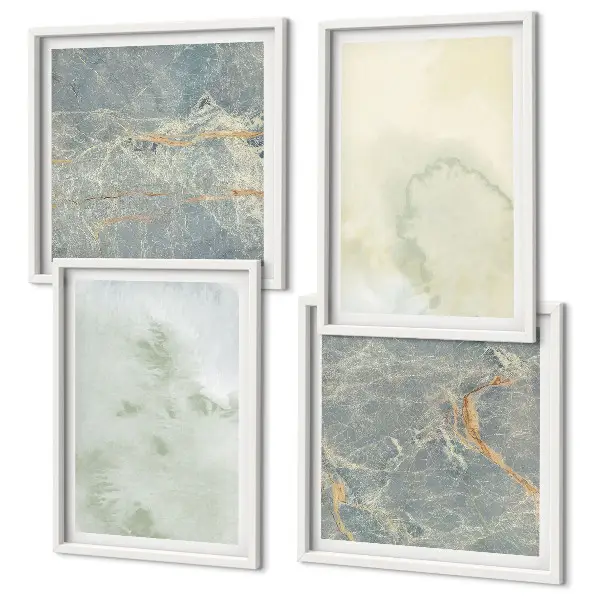 Pastel watercolor canvas wall art set set of 4 pieces
