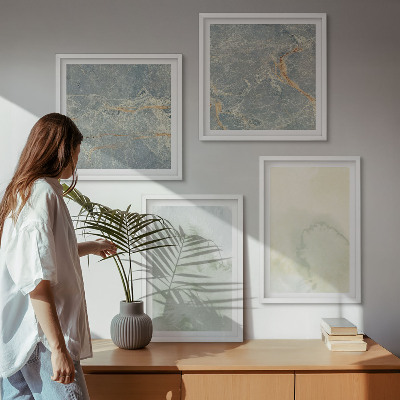 Set of 4 wall art pieces Pastel watercolor canvas paints