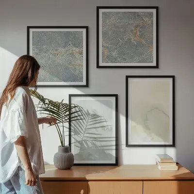 Pastel watercolor canvas wall art set set of 4 pieces
