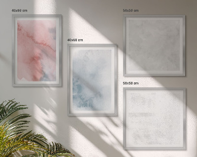 Set of 4 wall art pieces Pastel watercolor textures