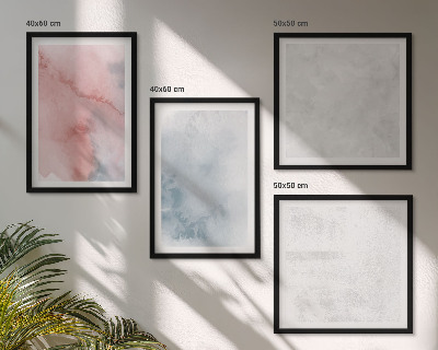 Set of 4 wall art pieces Pastel watercolor textures