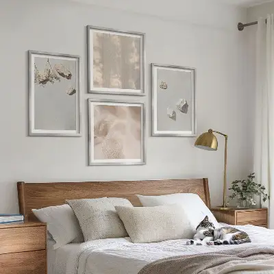 Boho Stones Beach Wall Art Set coastal decorative wall art prints